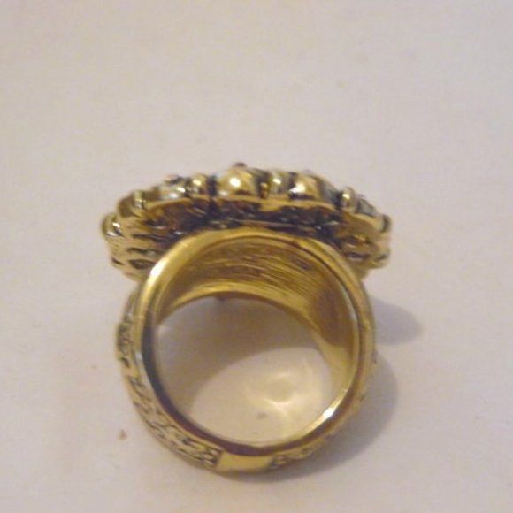 Heidi Daus Jet-Color "How Suite It Is" Crystal Ring Size 8 - Picture 4 of 5